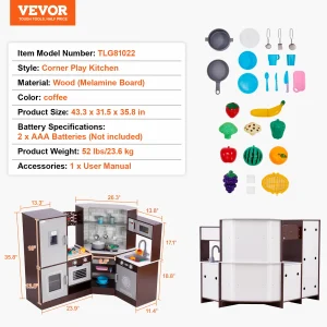 Kitchen Toys Set with Ice Maker for Kids